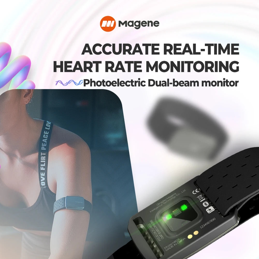 Magene H803 Heart Rate Armband | Dual-Mode ANT+ & Bluetooth