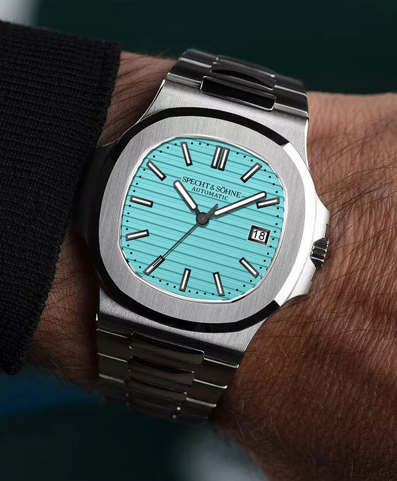2025 New Specht Sohne Men's Automatic Mechanical Watches  Sapphire Crystal Stainless Steel 50m Waterproof 5711 Watch For Men