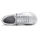 HOBIBEAR Unisex Barefoot Wide Toe Shoes Women Men Artificial Leather Minimalist Sneakers Adjustable Slip On Walking Shoes