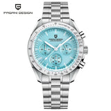 PAGANI DESIGN 2026 New Moon Men's Watches Luxury Quartz Watch For Men VK63 Chronograph AR Sapphire Mirror Ceramic Bezel Luminous