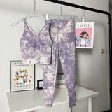 Seamless Tie-Dye Yoga Set