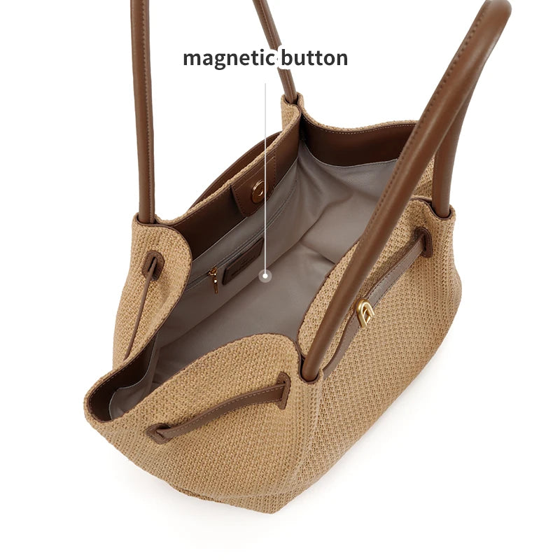 LA FESTIN Original Brand Women's bags Shoulder Bag Woven Bag 2026 New Tote Bag Large Handbag Travel Bag Big Beach Bag