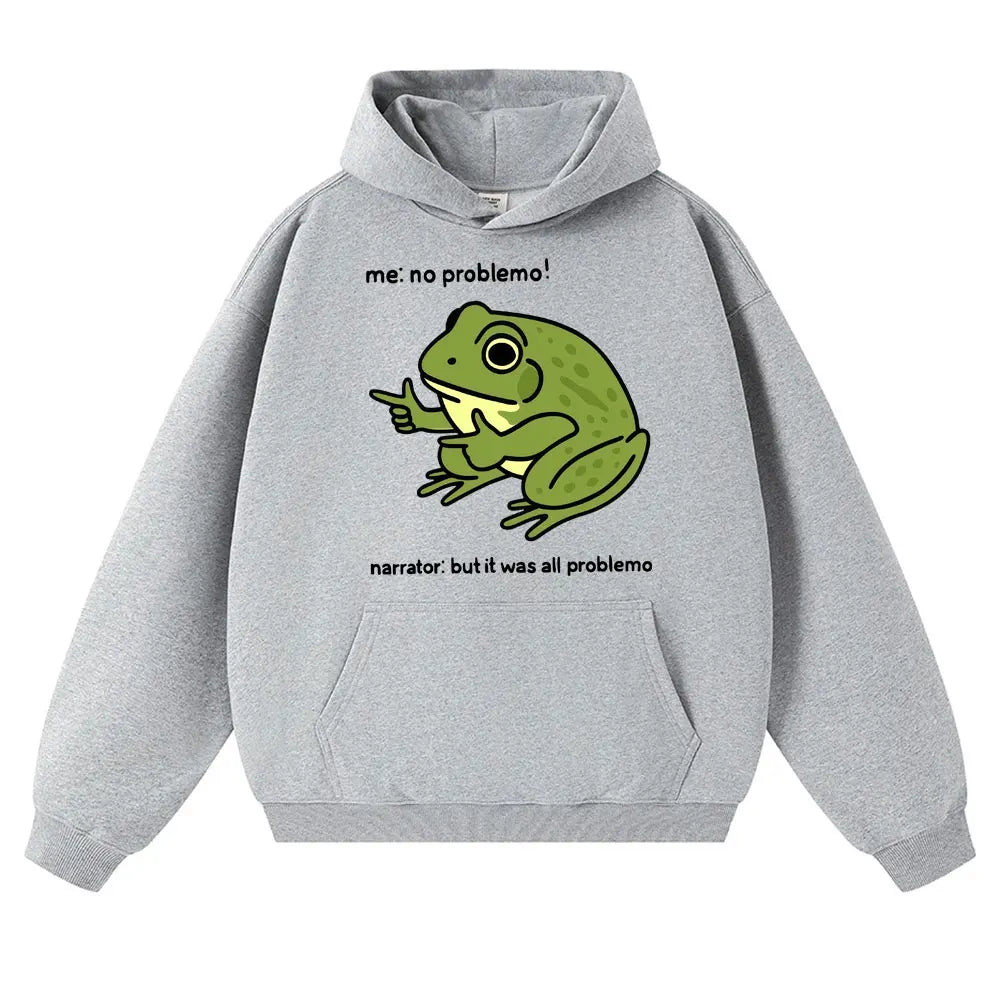 "No Problemo" Frog Meme Hoodie