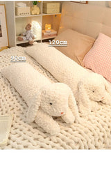 Long Rabbit Plush Body Pillow Large Cute Bear Stuffed Rabbit Sleeping Cushion Decorative Body Pillow Chair Back Cushion Decor