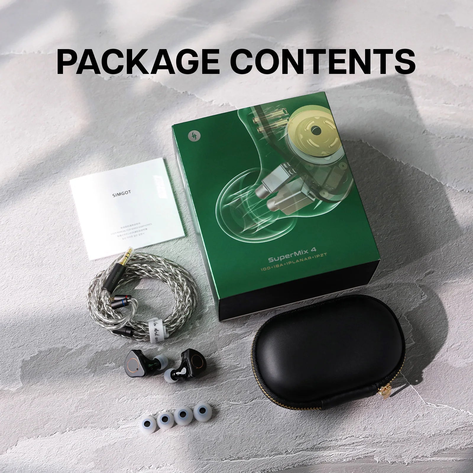 SIMGOT SuperMix 4 Quad-Driver HiFi In-Ear Earphones