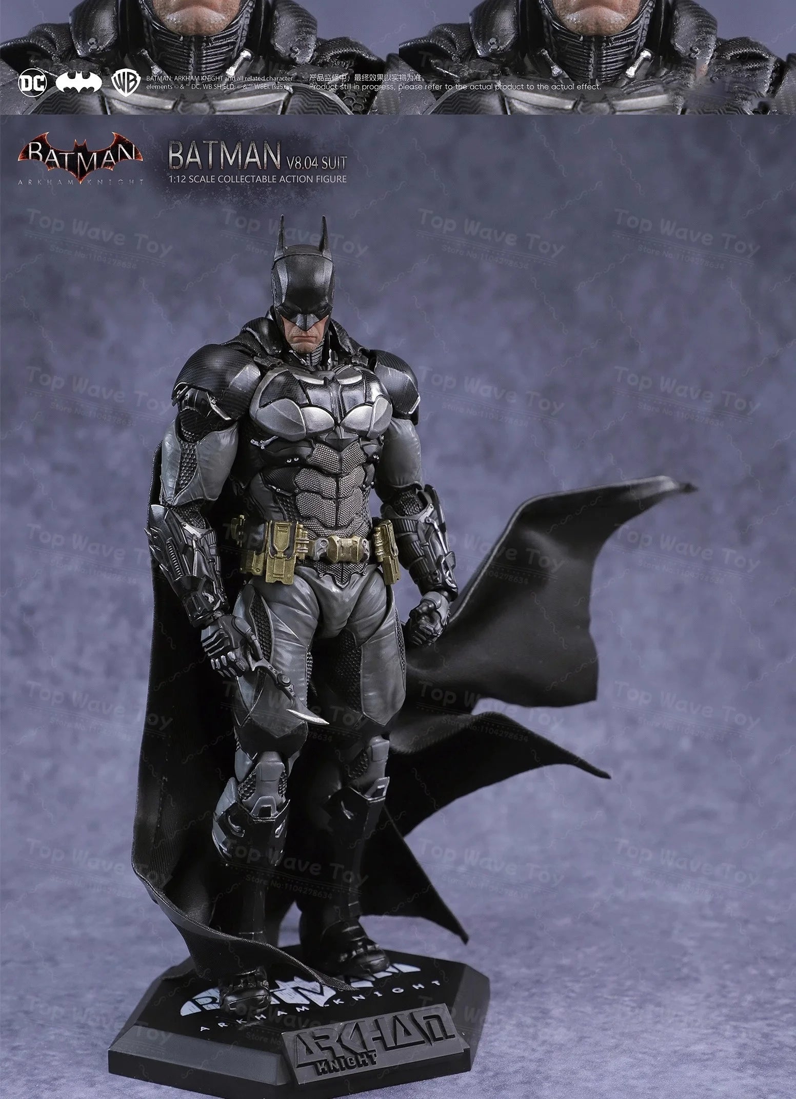 2026 New Stock Batman Arkham Knight Action Figure LPZZ 1/12 Scale Soldier Warrior Edition Batman Full Set 6-inches Model Toys