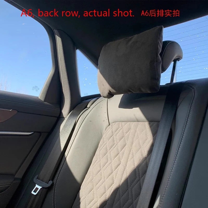 Car Seat Neck Top Quality Support Pillow Soft Headrest With Adjustable Strap from A6 A7 Q7 Q5L for A3 A4 A5 A6 A7 A8 B6 B7