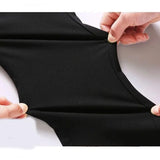 Men's Elastic Straight Pants Business Casual Long Suit Pants Male Formal Trousers Solid Colors Black BLue