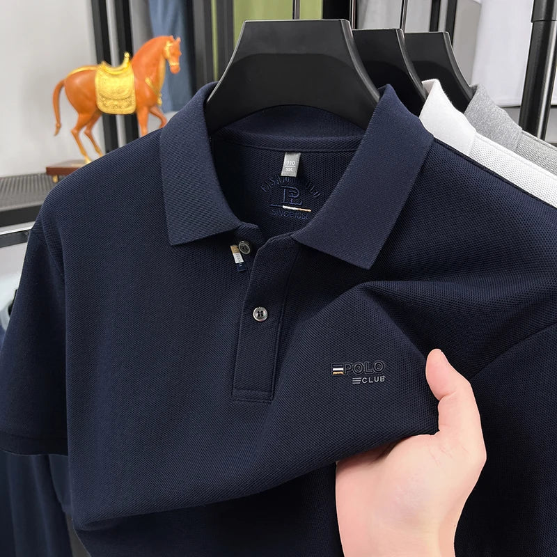 Men's Refined Short Sleeve Polo Shirt | Business Casual