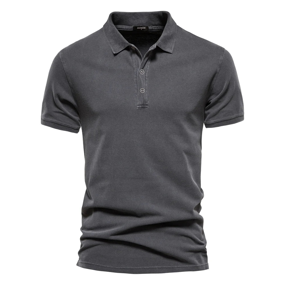 AIOPESON Cotton Polo Shirt for Men – Classic Fit
