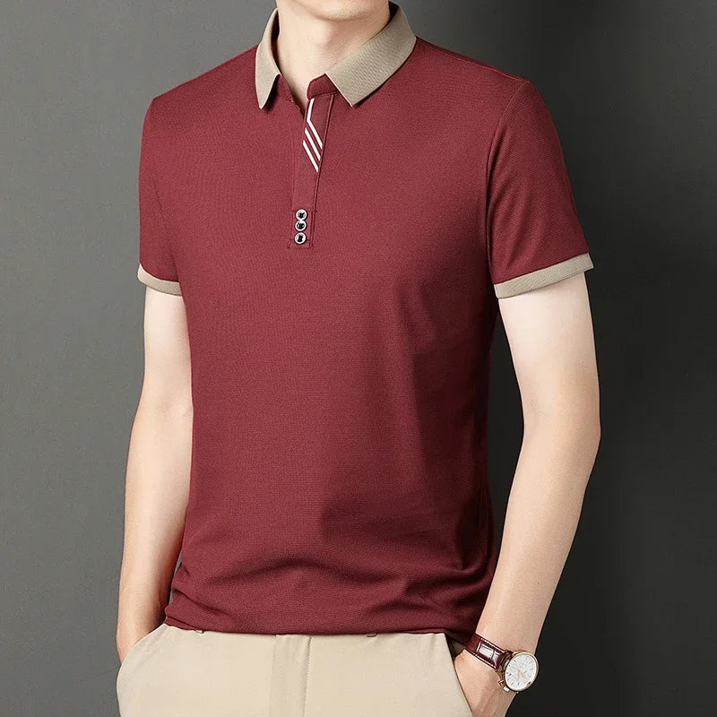 Men's Classic Solid Polo Shirt | Everyday Elegance