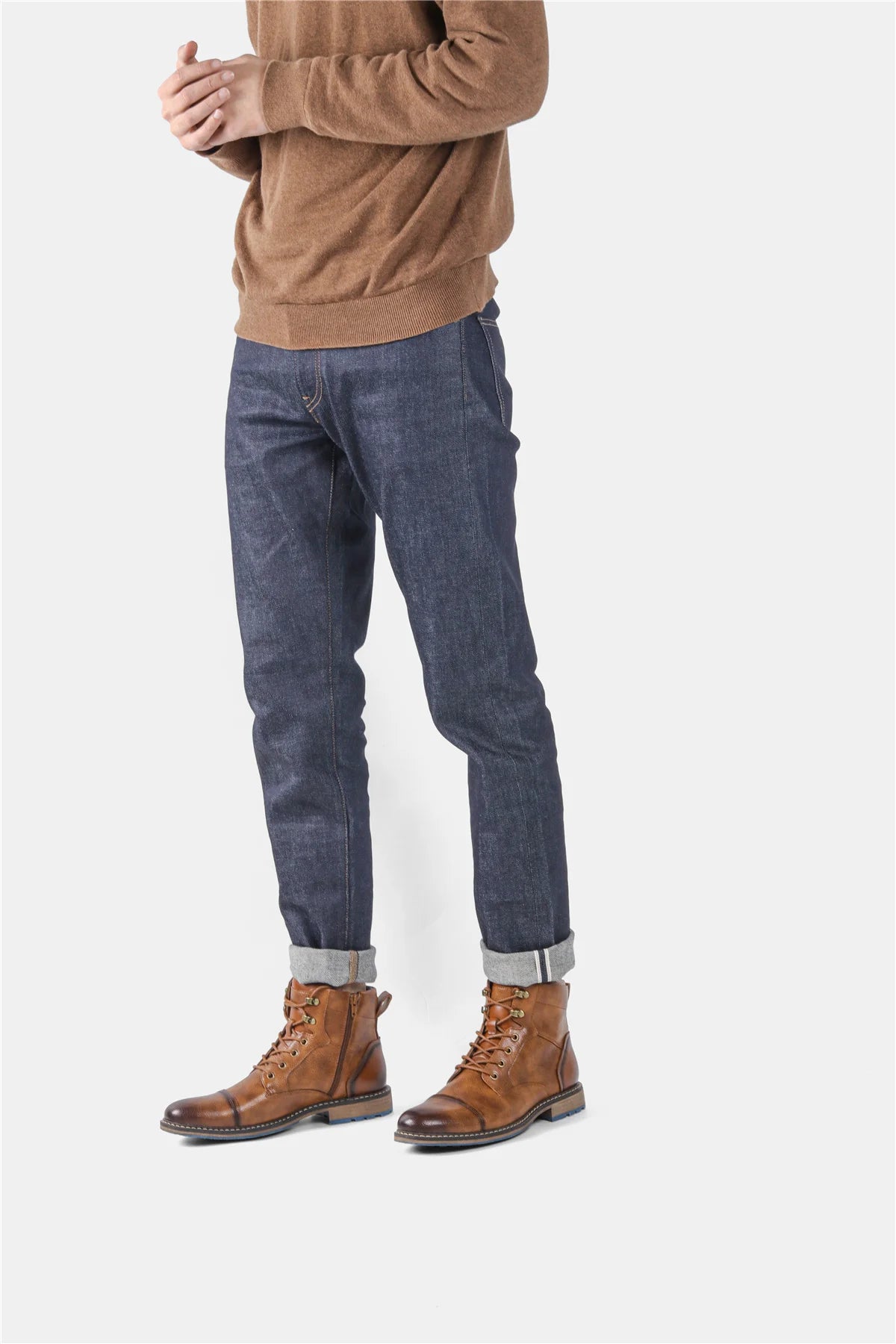 Retro Men Boots  Fashion Comfortable  Spring Leather Boots