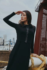 Ribbed Cardigan & Maxi Dress Set