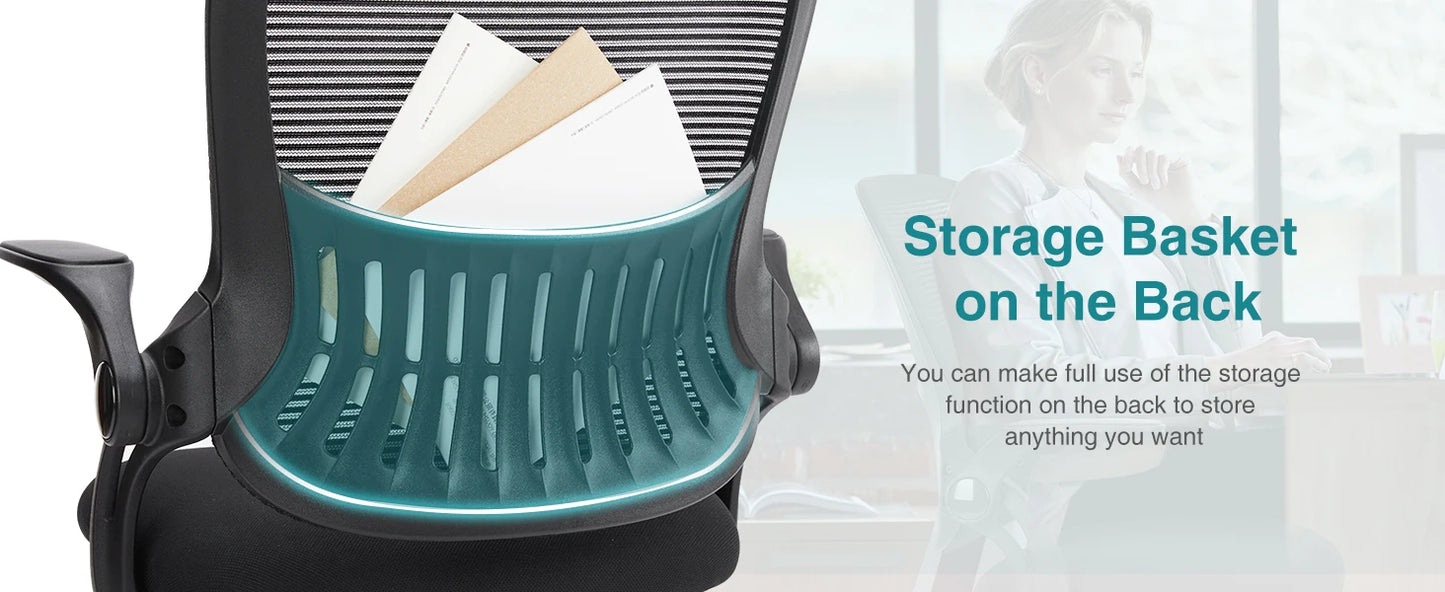 JHK Ergonomic Mesh Backrest Office Chair | Adjustable