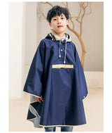 Kids' Cloak-Style Waterproof Poncho Raincoat