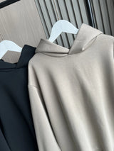 2025 Autumn/Winter new  women's multi-color selection classic simple all-in-one hooded loose long-sleeved hoodie sweatpants