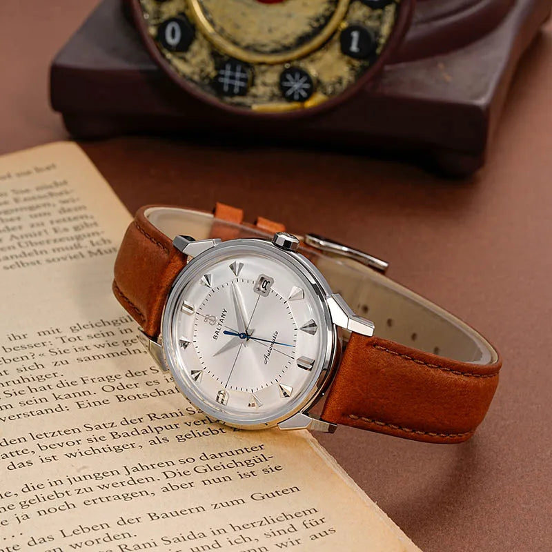 BALTANY 36mm Pie-Pan Constellation Automatic Watch