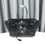 Genuine Cowhide Leather Tote Top Women's Bag Large-Capacity Neutral Motorcycle Wing Underarm Messenger Bag for Ladies 2025