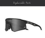 KDEAM High-End Sports Sunglasses Polarized Men's Cycling Glasses Dismountable TR90 Frame And Nose Pads Easy To Exchange