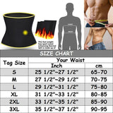 Waist Trainer Trimmer Sweat Belt Band for Men Lower Belly Fat Sauna Abs Shapers Slimming Workout Shapewear Girdle