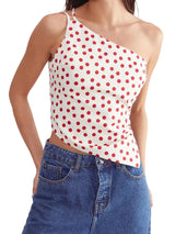 Floral Off-Shoulder Ruffle Crop Top