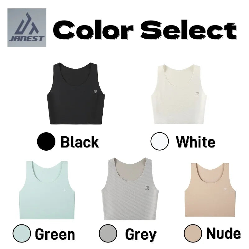 Seamless Pullover Chest Binder – Breathable USA-Made Comfort Sportswear Thin Vest