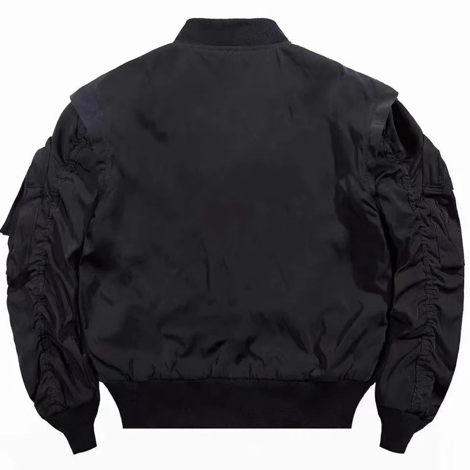 Embroidered Techwear Bomber Jacket