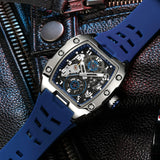 Luxury Automatic Skeleton Watch – Waterproof Silicone Sport Wristwatch