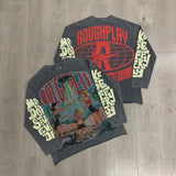 Retro Goddess Print Long Sleeve Tee – Men's Relaxed Fit