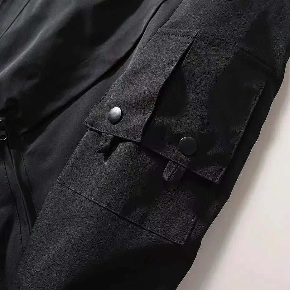 Embroidered Techwear Bomber Jacket