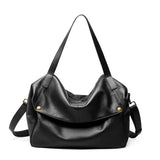 2026 New Large Capacity Women's Shoulder Bag Genuine Leather Tote Casual Handbag for University Students And Commuters Crossbody