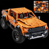 1300+PCS Tech Raptors Pickup Truck Race Car Building Block Kit Compatible MOC Creative DIY Vehicle Bricks Toys Gift Teens Adults