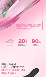 QIAODAN Feiying PB4.0 Full Palm Carbon Plate Running Shoes Men's 2026 Shock Breathable Marathon Sports Sneakers BM23240299