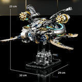866PCS MOC Creative Dragonfly Mechanical Model Building Blocks Kit DIY Construction Toy STEM Learning for Kids Adults Set
