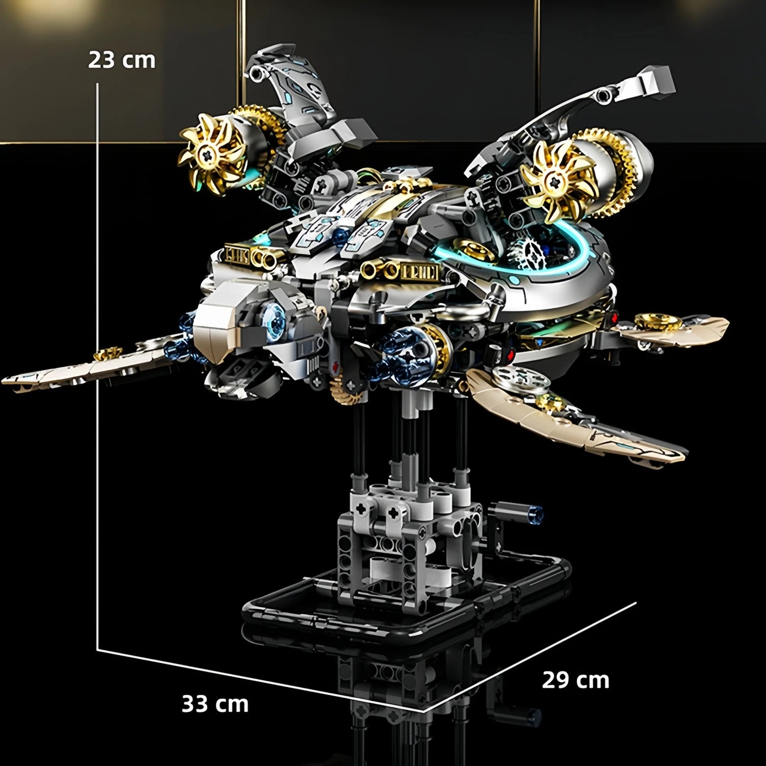 866PCS MOC Creative Dragonfly Mechanical Model Building Blocks Kit DIY Construction Toy STEM Learning for Kids Adults Set