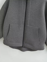 Women's Relaxed Zip-Up Hoodie with Pockets