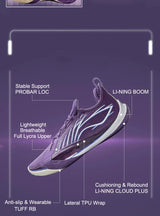 Li-Ning Men's SONIC XIII Professional Basketball Shoes BOOM Cushion TUFF RB Wearable LiNing Competition Sports Shoes ABAV025