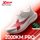 XTEP 2000km PRO Men's Running Sneakers 2026 Spring Cushioned Stability Comfort Lightweight Male Sports shoes 874219110026