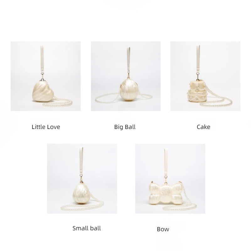 New Handbag Shoulder Crossbody Bag Special Shape Fashion Acrylic Shell Clutch Evening Bags Wedding Party Women Bead Luxury Brand