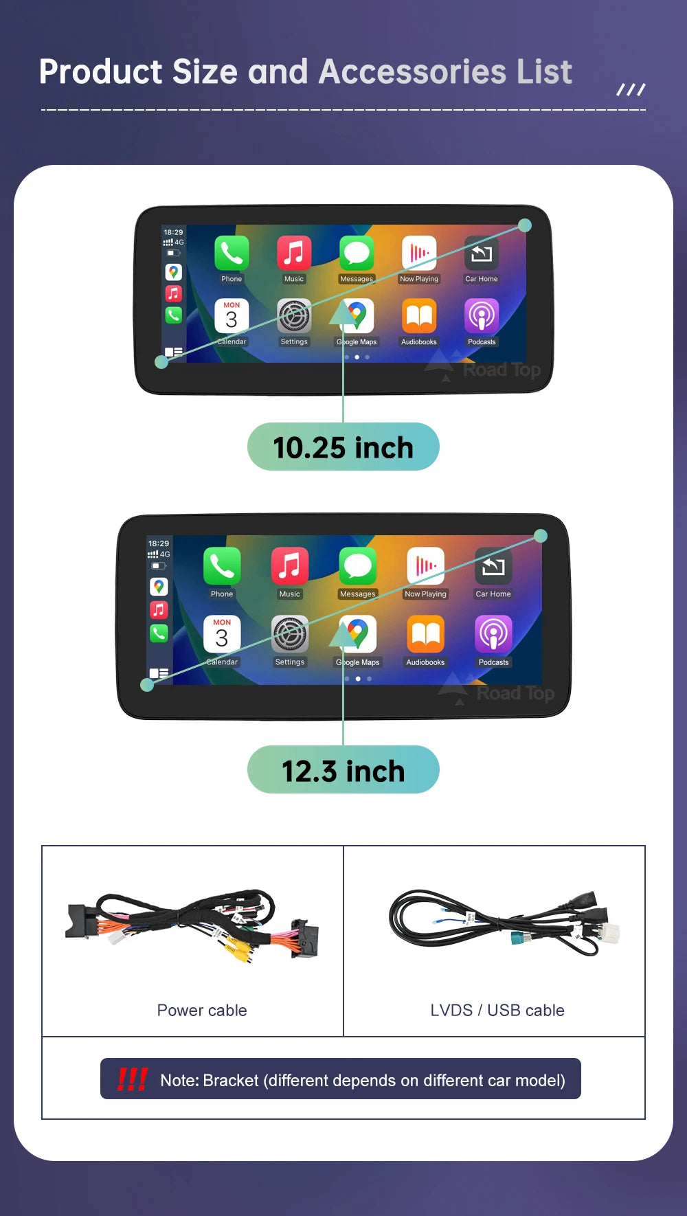 Mercedes Benz W205 GLC CarPlay & Android Auto Screen
