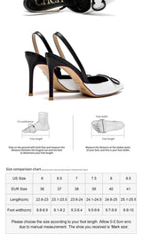 CHCH Women's Strappy Pointed-Toe Platform Heels | 9cm