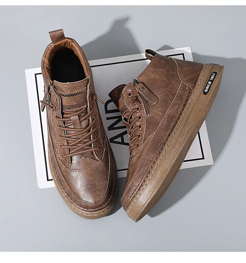 Men's USA-Made Warm Leather Work & Leisure Boots