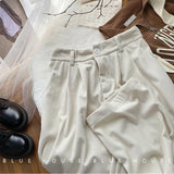 Women's High-Waist Corduroy Wide-Leg Pants