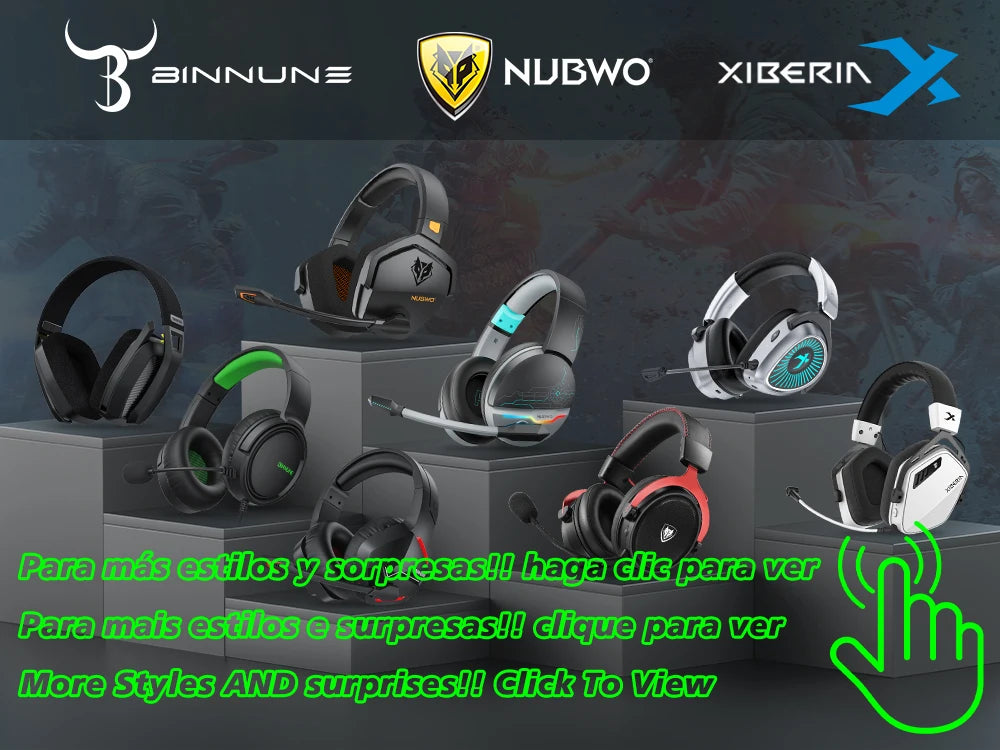 NUBWO G06 Dual Wireless Gaming Headset with Microphone for PS5, PS4, PC, Mobile, Switch, 2.4GHz Bluetooth 5.3 Gaming Headphones