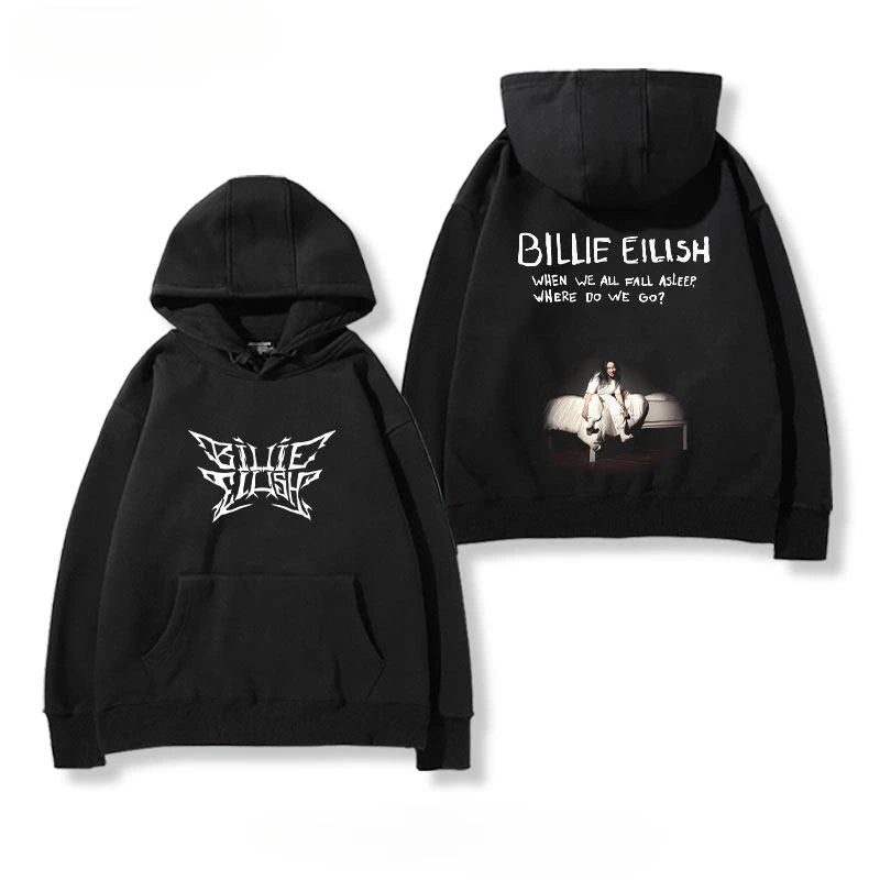 Billie Eilish Print Unisex Pullover Hoodie
