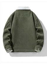 Men's Corduroy Fleece Jacket – Warm Winter Coat