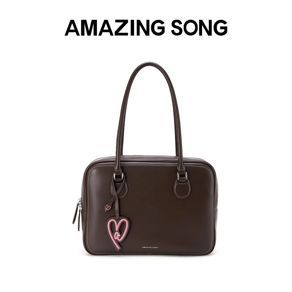 Amazing Song Toast Bag Large Leather Crossbody