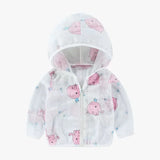 Children's Sunscreen Clothing Jacket Summer New Boys Little Girls Thin Coat Kids Outdoor Breathable Clothes