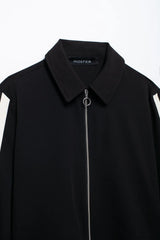 2024 New Women Casual Black Trousers Suits Sports Short Jacket + Female Vinatge Black White Patchwork Baggy Pants Street