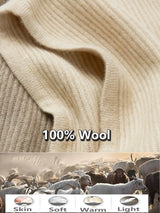 Women's Wool Knit Balaclava Hat – Warm Winter Ski Bonnet